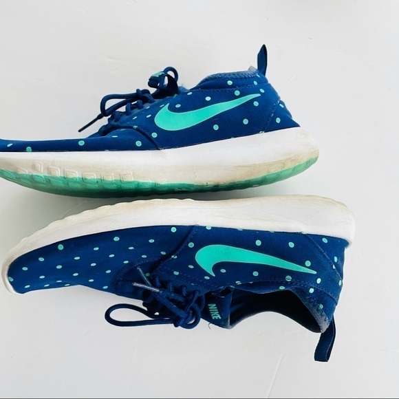 Nike polka dot sneakers size 7 blue - Picture 7 of 7